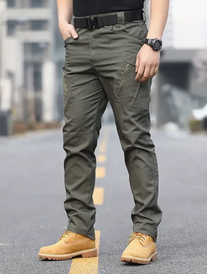 Штани Тактичні Ranger кольору олива з водовідштовхувальною тканиною та анатомічним кроєм ТМ, фото 1