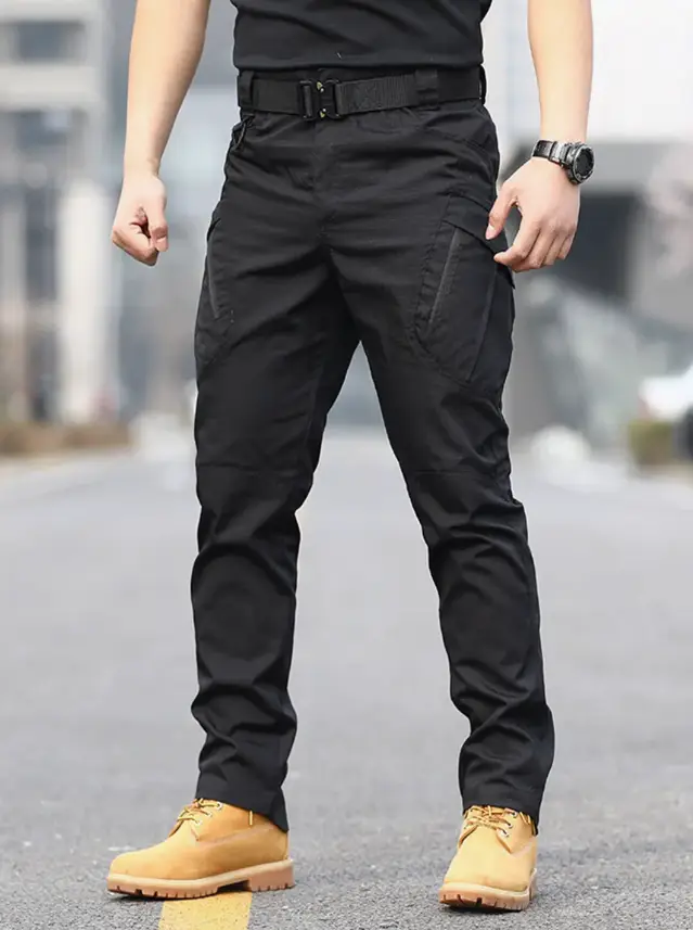 Тактичні штани Ranger Black з водовідштовхувальним покриттям та блискавками ТМ, фото 1