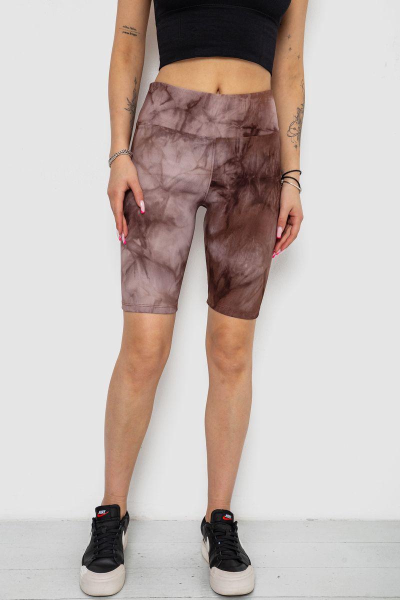 Велотреки жіночі в рубчик, колір коричневий, 238R58193, фото 1