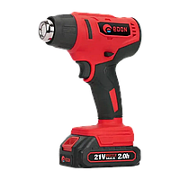 Потужний акумуляторний фен EDON OAC-21 OL : з АКБ 2шт-20V 4Ah, 50 – 600 °С