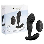 Вібромасажер простати S Pleasures Premium Cozy, чорний, із рельєфною головкою, 10 режимів, фото 3