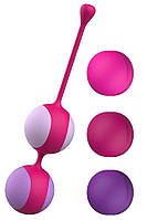 Вагінальні кульки Liebe Kewos — Cerise/Candy Violet, 5 кульок у комплекті, 15, 25, 35, 45 та 55 г