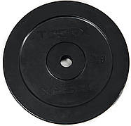 Диск для штанг і гантелей Toorx 1 кг 25 мм Чорний (DGG-1)