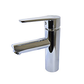 Змішувач для умивальника WEZER SUN1A-01, нерж.сталь, Ø35, хром, фото 1