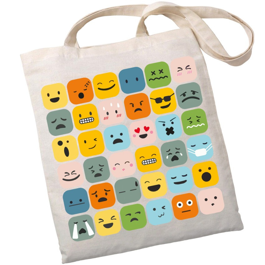 Екошопер BookOpt BK4101 Смайлики бежевий