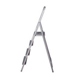 Драбина Eurogold зварна 4-х сходинкова GREY, 156х49х9см, Арт.214 ЕГ-214 GREY smart