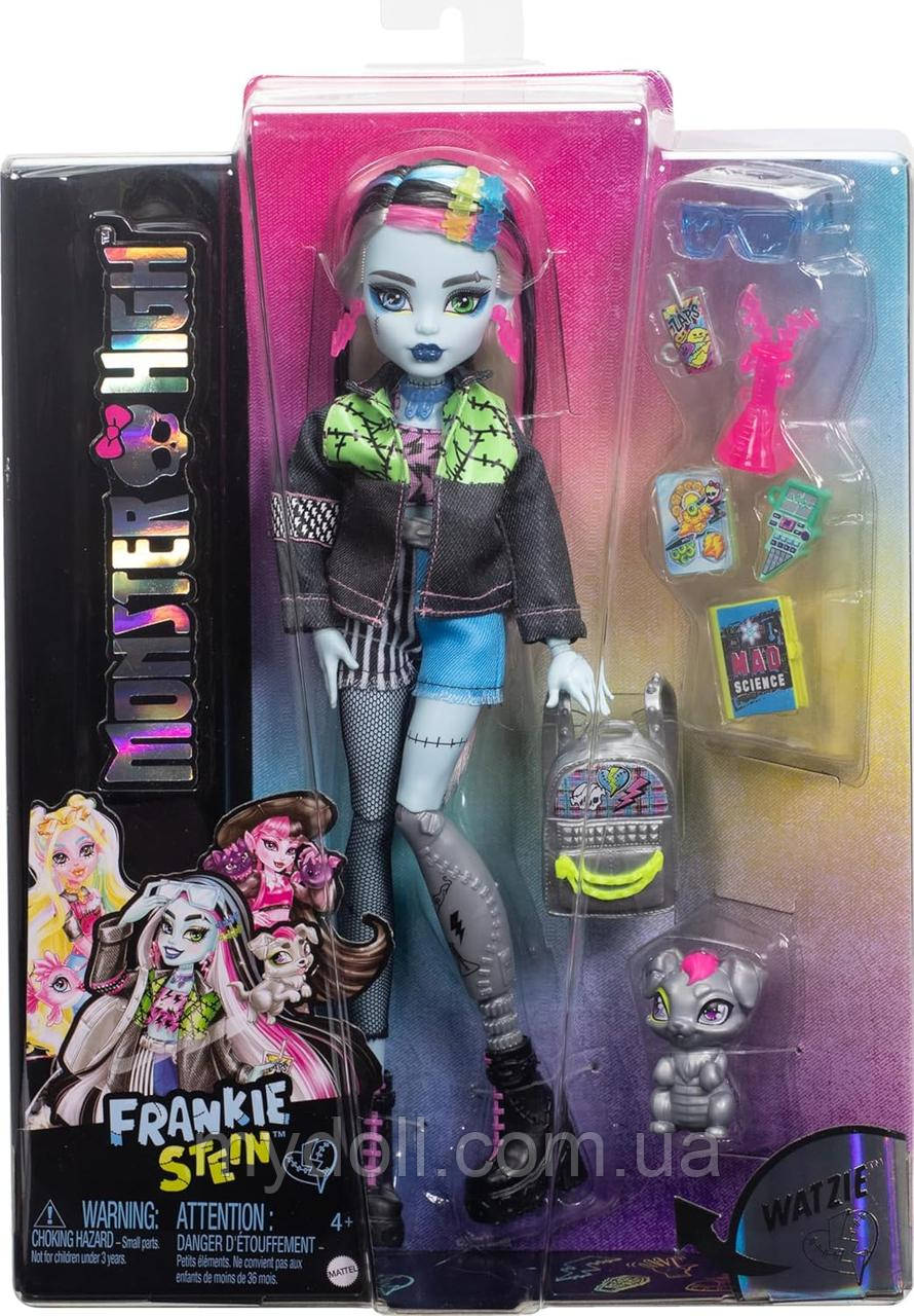 Лялька Монстер Хай Френкі Штейн Монстро-класика нове покоління Monster High Frankie Stein Doll HXH73 Mattel Оригінал