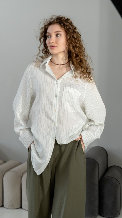 Штани тенсел-льон жатий хакі MKNK3004/1-1, фото 1