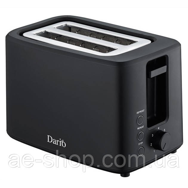 Тостер DARIO DT1007. Колір: чорний