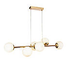 Підвісна люстра модерн 7521010-6 GD+WH, фото 2