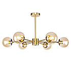 Стельова люстра 7529807-6 BRZ+BR, фото 2