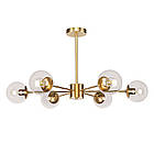 Люстра з плафонами 7529807-6 BRZ+CL, фото 2