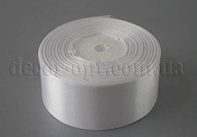 Стрічка атласна біла 4,00 см 36ярд арт.01