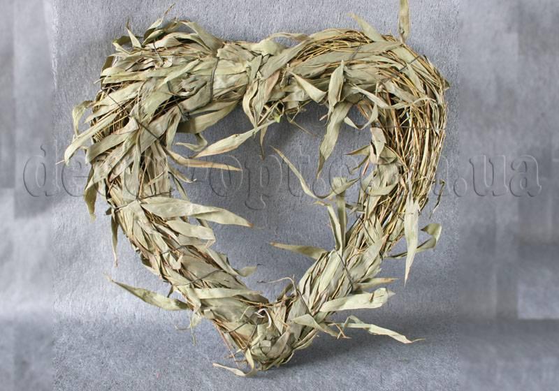 Рамка серця натур. 30 см