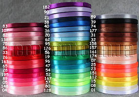 Вибирайте за номером! Асортимент атласних стрічок 0,6 см 36ярд