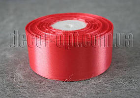 Стрічка атласна коралова 4,00 см 36ярд Арт.65