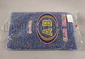 Бісер 87 відтінок синього райдужного 400 г