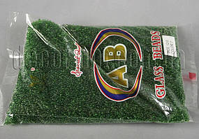 Бисер 7 оттенок изумрудного прозр.матов. 400 г