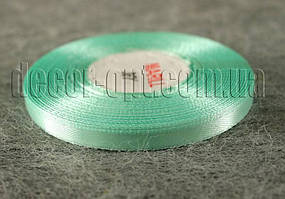 Стрічка атласна світло-бірюзова 0,6 см 36ярд 128