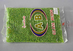 Бисер 112/807 оттенок зеленого крист.прозр. 400 г