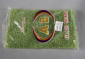 Бисер 104# оттенок хаки прозр.блест. 400 г