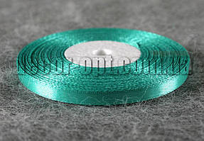 Стрічка атласна бірюзова 0,6 см 36ярд 54