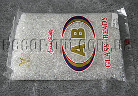 Бісер 161 прозорий райдужний 400 г