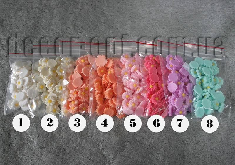 Ромашки акрилові великі 1,8 см/50 шт.