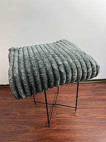 Плед Королівський Шарпей Темно-сірий Півтораспальний розмір 150х200 см