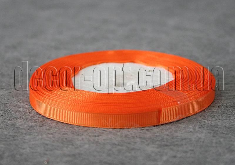 Стрічка репсова жовтогаряча 0,9 см 25 ярд 142