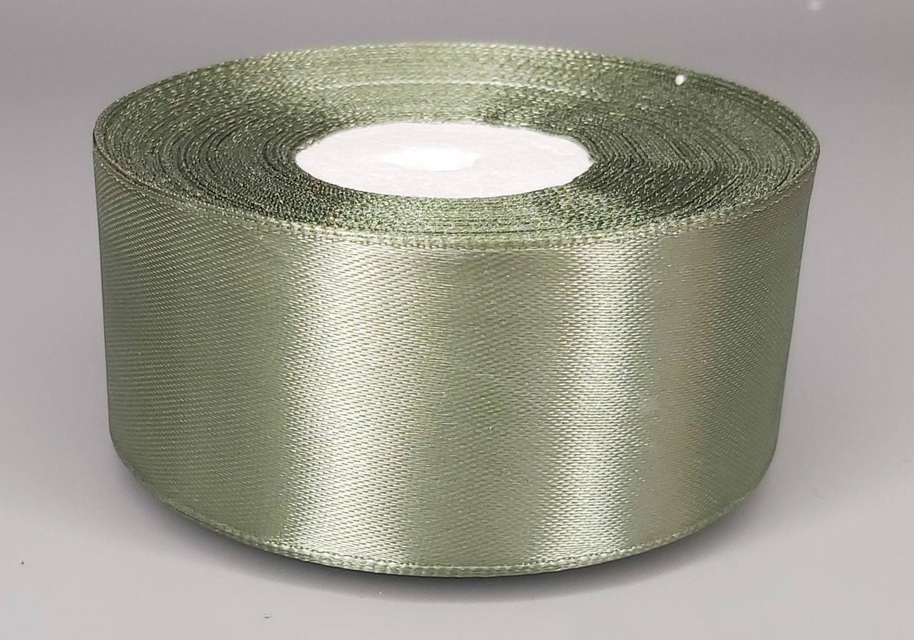 Стрічка атласна відтінок хакі 5,00 см 36ярд арт.125