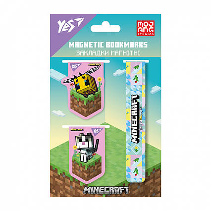 Закладки магнітні Yes  Minecraft.Spring 3 шт