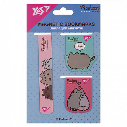 Закладки магнітні Yes Pusheen 3 шт