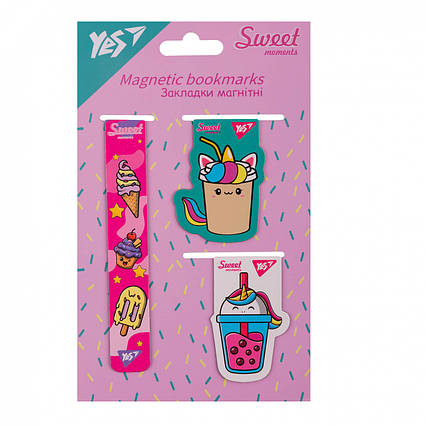 Закладки магнітні Yes Sweet Cream 3 шт