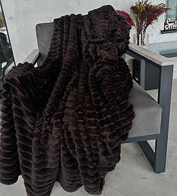 Плед Королівський Шарпей Коричневий Півтораспальний розмір 150х200 см