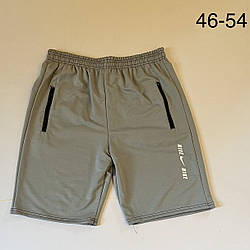 Сірі трикотажні чоловічі шорти "Норма" Розміри: 46,48,50,52,54 (27003-6)