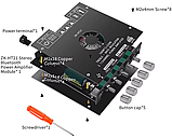 ZK-HT21 Посилювач звуку 2.1 TDA7498E Bluetooth v5.0 160Вт2 + 220Вт DC 15-36В, фото 4