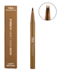 Лайнер для брів з квадро-пензлем Zola x Makarevich Light Brown
