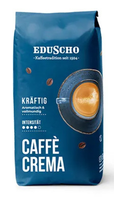Кава в зернах Eduscho Caffe Crema Kraftig 1 кг Німеччина