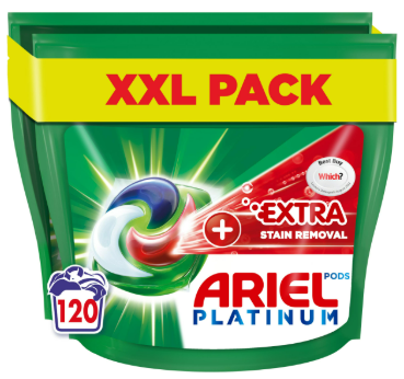 Капсули для прання Ariel Pods+ Extra Clean Power Сила екстраочищення, 120 шт, фото 1