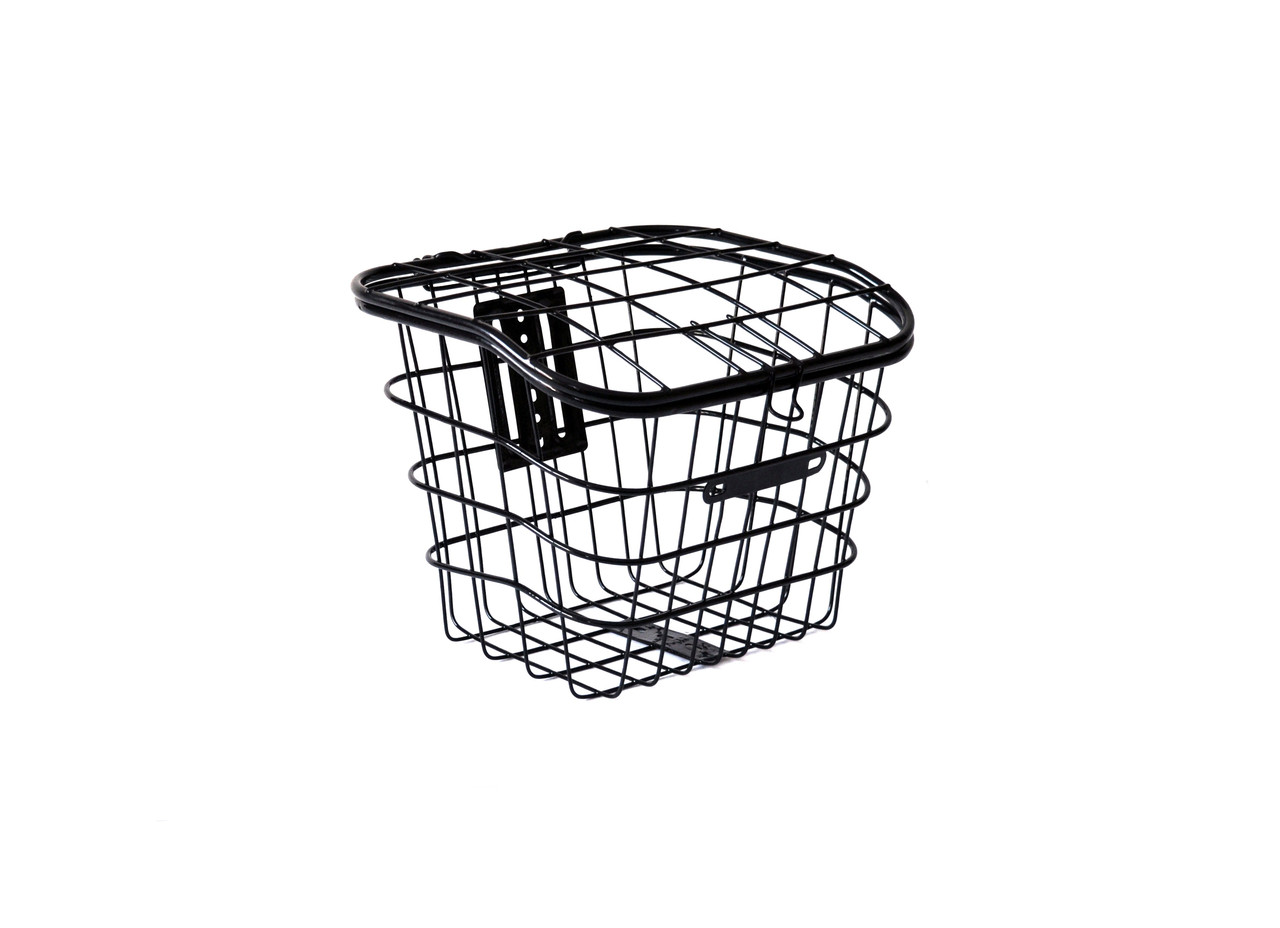 Велосипедний кошик дротяний, посилений з кришкою, фото 1
