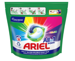 Капсули для прання Ariel Pods All-in-1 Color 58 шт