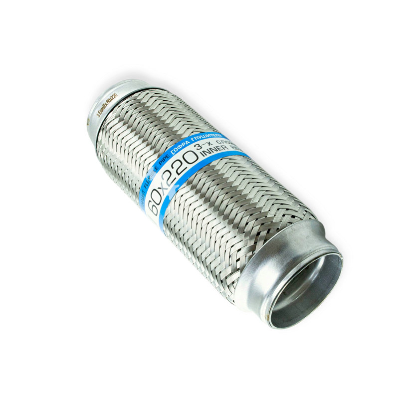 Гофра глушника 60х220 3-х шарова  EuroEx  стандарт