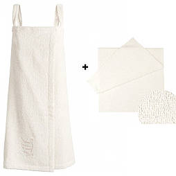 Набір для сауни сарафан махровий + рушник 50х90 (ЯР-500) Ярослав Крем