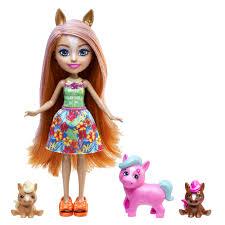 Enchantimals Pensee Pony Family Сім'я поні з хатніми тваринами лялька HXB99