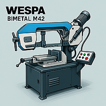 🔧 Стрічкові пили WESPA BITEC M42plus — еталон різання металу професійного класу!
