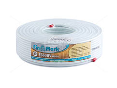 FinMark F660BV 100 м білий телевізійний, кабель тв white, коаксільний, радіочастотний антенний фінмарк 045955