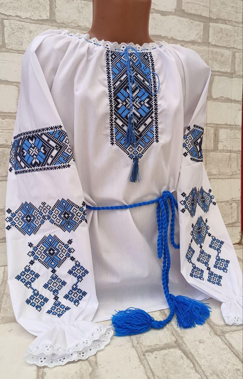 Вишиванка дитяча "Орнамент", поплін, 110-146 см, фото 1