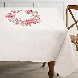 Скатертина 145х225см напівльон з вишивкою Ярослав