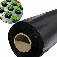 Пленка черная полиэтиленовая 40 мкм для мульчирования почвы клубники и овощей 1.20м х 1000м